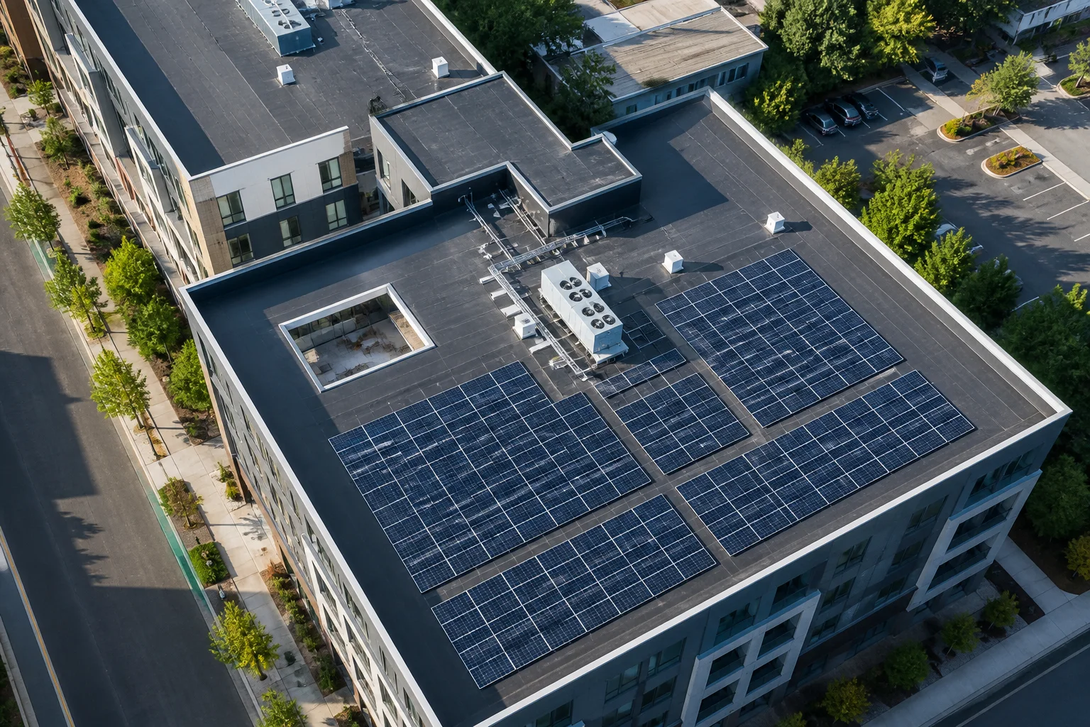 Solar planning concept illustration